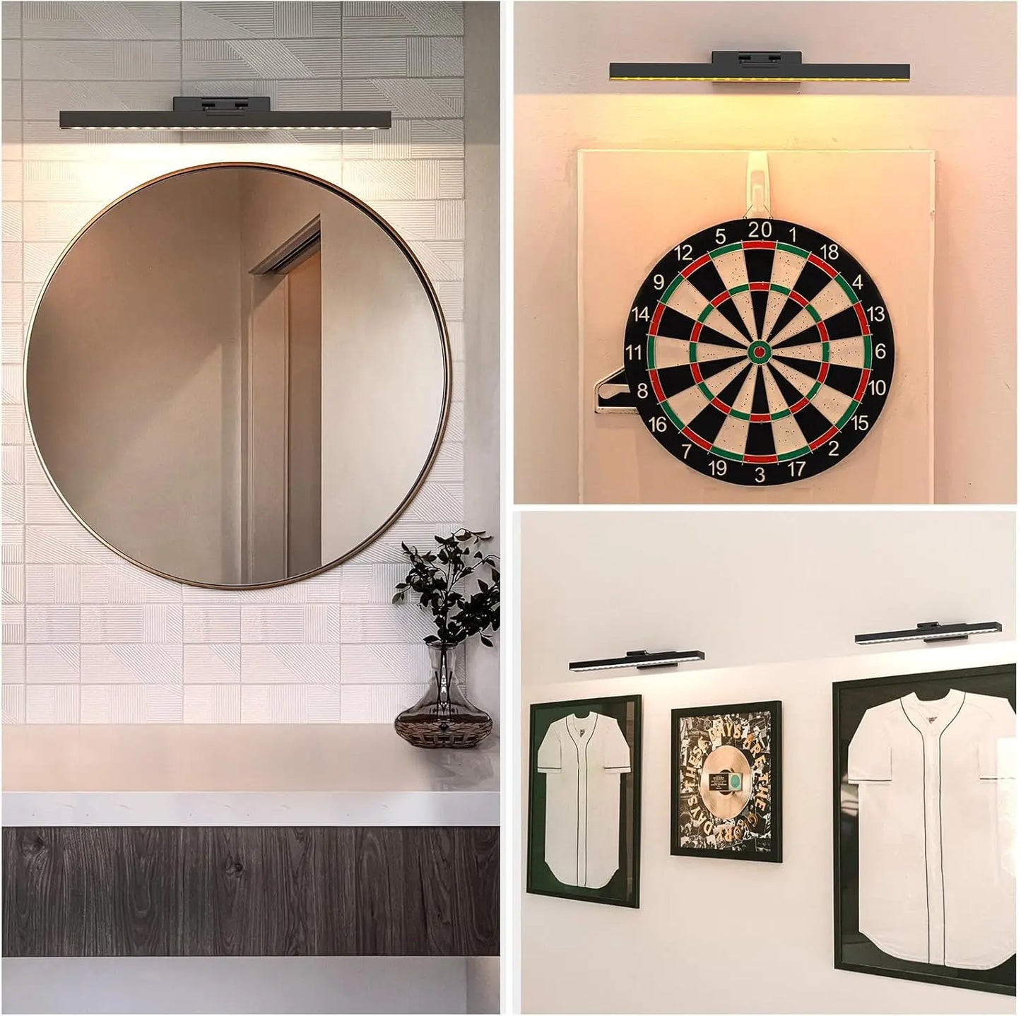 16in Wireless Art Light for Paintings CCT Dimmable Recharging, with Remote Control.