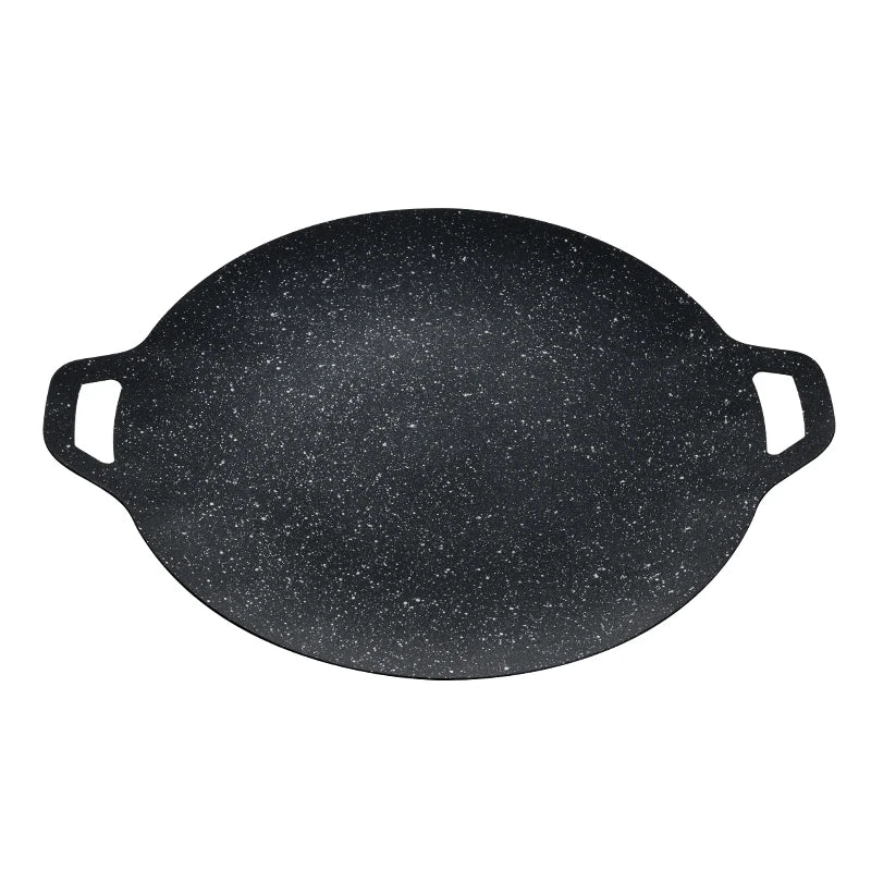 28-34CM Outdoor BBQ Grill Pan, Non-Stick Stovetop Baking Tray, Roasting Grill Plate.