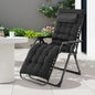 Zero Gravity Recliner Patio Lounge Chair Folding Portable with Cup Holder, Removable Cushion.