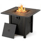 30" Propane Fire Pit with Premium Ceramic Tabletop, Gas Firepit Table - Includes Lid.