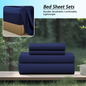 3/4Pcs soft solid color fashionable home bedding set, 1 fitted sheet, 1 flat sheet, 1/ 2 pillowcases