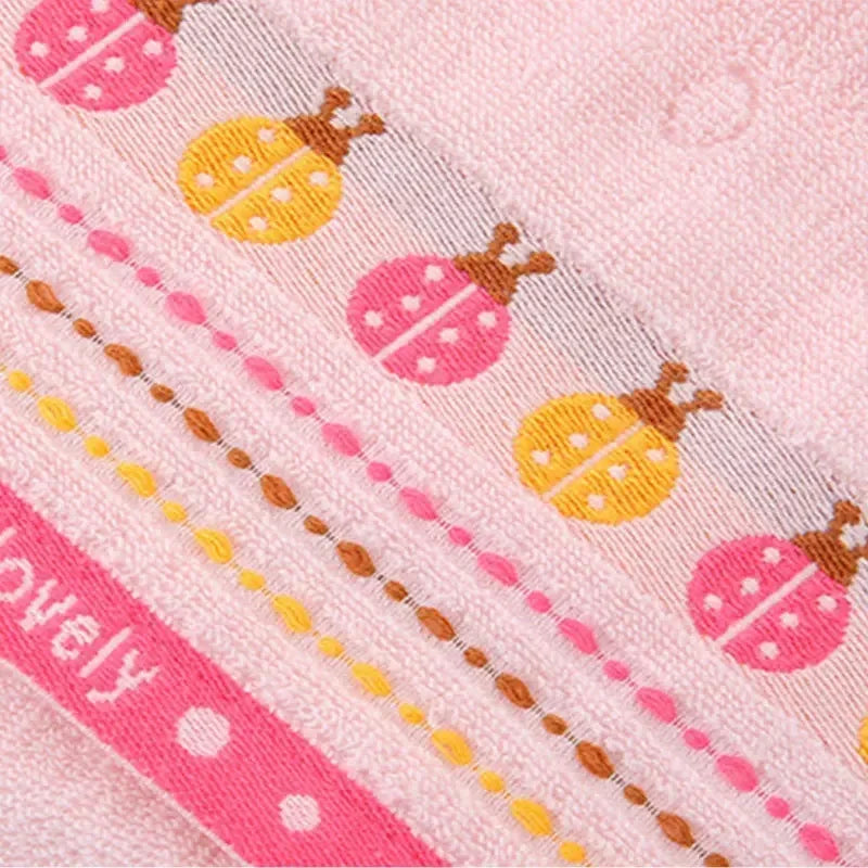Pure Cotton Children's Towel, Soft Absorbent Baby Face Wash Towel for Kids.