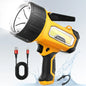 200,000 Lumens Rechargeable Spotlight with Foldable Stand, 6 Modes IPX7 Waterproof LED Light for Outdoor Activities