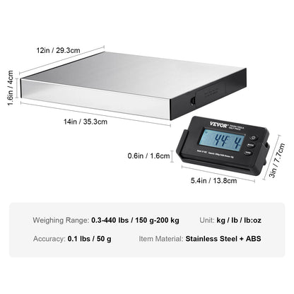 Split Type Digital Shipping Scale Postal Mailing Weighing Scale with HD LCD Screen for Luggage.