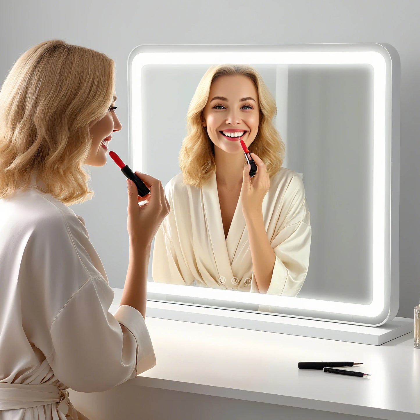 LED Vanity Mirror with Lights and Aluminum Frame