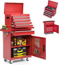Rolling Tool Storage Cabinet with Enhanced Packaging, Detachable Top Toolbox, Metal Tool Cart.