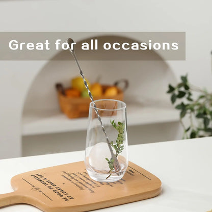 Set of 6 Crystal Water Glasses, 16.4 oz Tall Cups for Cocktail, Iced Tea - Perfect for Kitchen and Bar