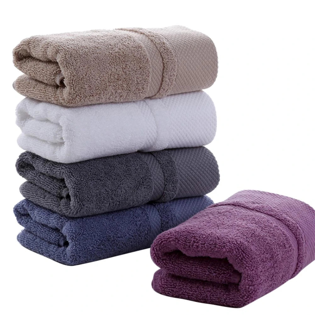 Solid Color Cotton Super Absorbent Hand Towel Face Hand Towel Thicken Soft Bathroom Towels.