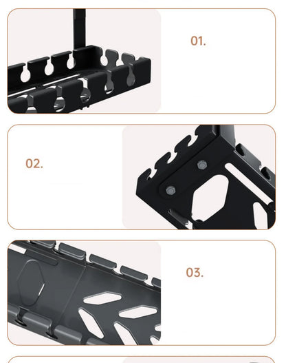 Desk Cable Management Cable Tray for Wire Organizer, PC Computer Cord Rack in Office