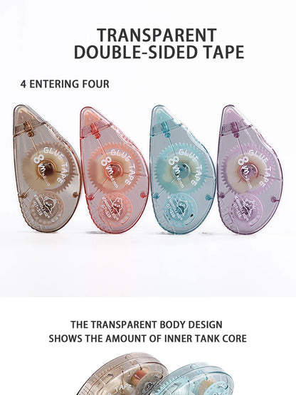 8-pack handmade office stickers, stamps, notes, large capacity double-sided glue tape.