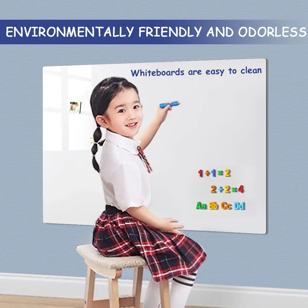 Magnetic Dry Erase Whiteboard Include Marker Magnet Eraser Removable Erasable, Office.