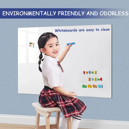 Magnetic Dry Erase Whiteboard Include Marker Magnet Eraser Removable Erasable, Office.