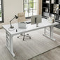 71 Inch Executive Desk with USB Ports, Large Computer Desk with Extra Thick, Office Desk, Furniture.