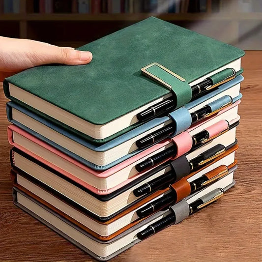Retro Notebook Soft Leather Cover 200/360 Pages Agenda for Students Business Office School.