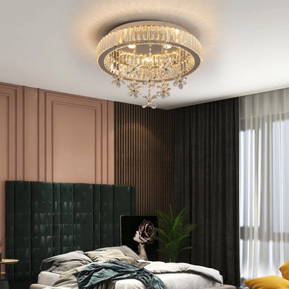 Crystal LED Ceiling Lamp Modern Chandelier Pendant Light Luxury Home Decor, Dining room.