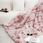 [Cozy|Faux Rabbit] Soft, Warm, 1pc Cozy Faux Rabbit Fleece Blanket- Bedroom, Guest Room, Living Room