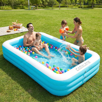 Inflatable swimming Pool for Kids and Adults, Large kiddie Blow Up Pool for Outdoor, Backyard.