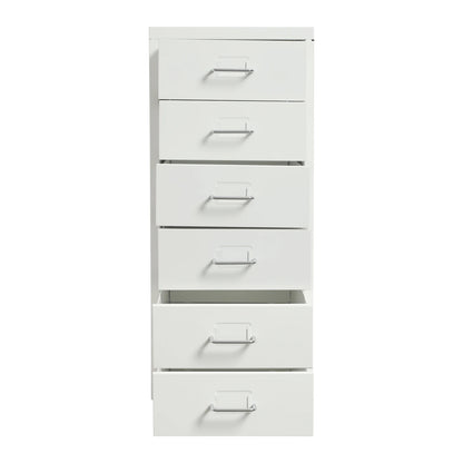 6 Drawer File Cabinet with Lock, Filing Storage Cabinets with Wheels, Organizer for Home Office Study.