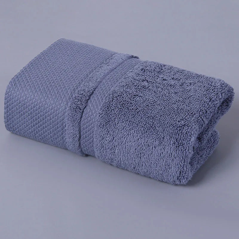 Solid Color Cotton Super Absorbent Hand Towel Face Hand Towel Thicken Soft Bathroom Towels.