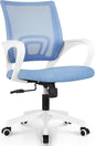 NEO CHAIR Black Mesh Gaming Office Chair Mid Back Lumbar Support Adjustable Height, Swivel.