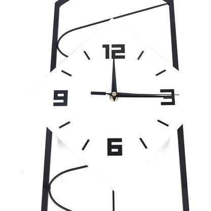 Swing Quartz Silent Wall Clock Metal Modern Large Pendulum Wall Clock Home Decor with Hook.