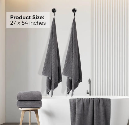 Bath Towel Set Pack of 2, Microfiber Ultra Soft Highly Absorbent Bath Towel, Lightweight and Quick Drying.