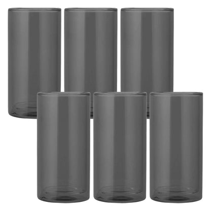 6-Pack 16oz Double Wall Glass Set, Insulated Drinking Glasses for Iced Beverages & Cocktails.