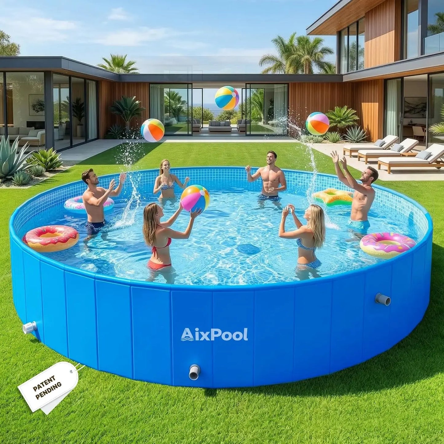 2026 Extra Large Foldable Pool, Non-Inflatable Pool for Adult, Foldable Swimming Pool.