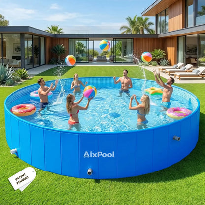2026 Extra Large Foldable Pool, Non-Inflatable Pool for Adult, Foldable Swimming Pool.