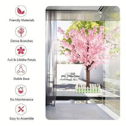 Artificial Cherry Trees Indoor Decor: Handmade Natural Fake Cherry Blossom Tree.
