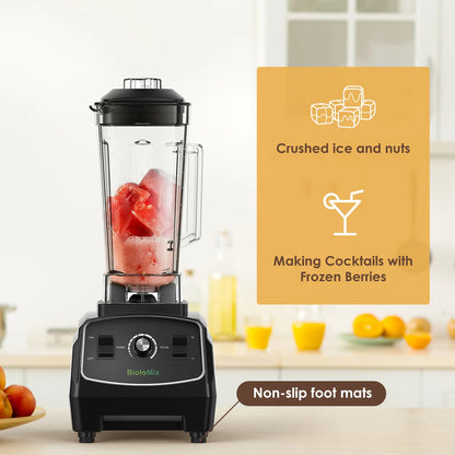 BPA Free 3HP 2200W Heavy Duty Commercial Grade Blender, Food Processor, Smoothie and Fruit Blender