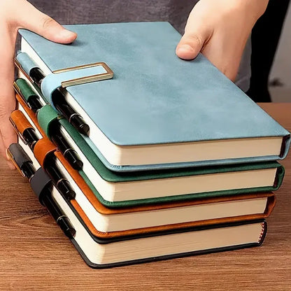 Retro Notebook Soft Leather Cover 200/360 Pages Agenda for Students Business Office School.