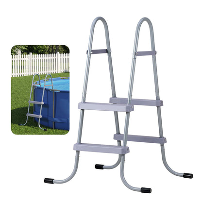 Above Ground Pool Ladder A-Frame Swimming Pool Stairs for High Wall with Non-Slip Sturdy Wide Step