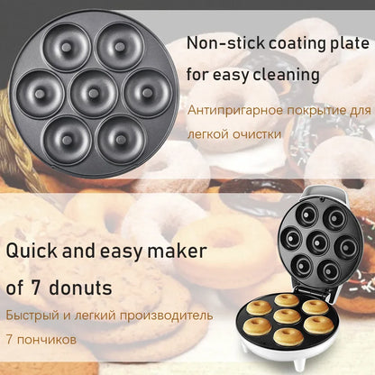 1200w High-power Electric Donut Machine- Multi-functional Automatic Heating and Breakfast Machine