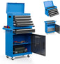 Rolling Tool Storage Cabinet with Enhanced Packaging, Detachable Top Toolbox, Metal Tool Cart.
