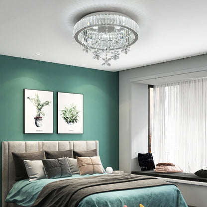 Crystal LED Ceiling Lamp Modern Chandelier Pendant Light Luxury Home Decor, Dining room.