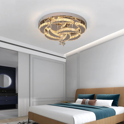 Crystal Ceiling Lamp Led Chandelier Modern Pendant Lighting Fixture.