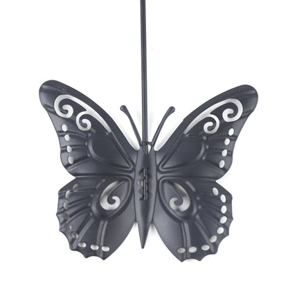 20inch Large Round Butterfly Wall-mounted Clock Creative Iron Craft Modern Metal Quartz Clock.