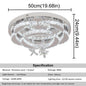 Crystal Ceiling Lamp Led Chandelier Modern Pendant Lighting Fixture.