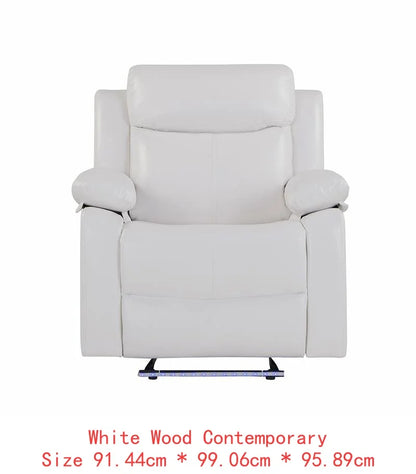 3-Piece Reclining Sofa Set with LED Lights – Sofa, Loveseat & Recliner for Living Room.
