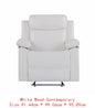 3-Piece Reclining Sofa Set with LED Lights – Sofa, Loveseat & Recliner for Living Room.