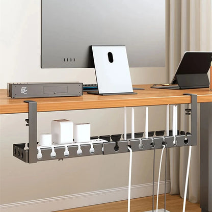 Desk Cable Management Cable Tray for Wire Organizer, PC Computer Cord Rack in Office