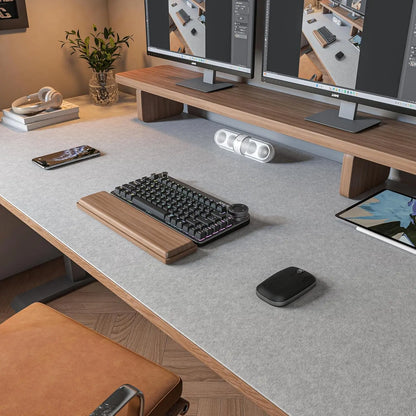 Felt Desk Computer Mat, Large Felt Mouse Pad and Keyboard Desk Protector for Office.