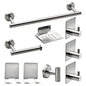 Bathroom Hardware Set 7Pcs Bathroom Towel Rack, Hand Towel Bars Toilet Paper Holders, Towel Rings, Robe Hooks