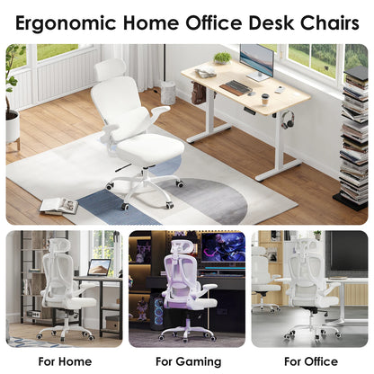 Ergonomic Office Chair, Desk Chair with Headrest and Lumbar Support, High Back Swivel Home Office.