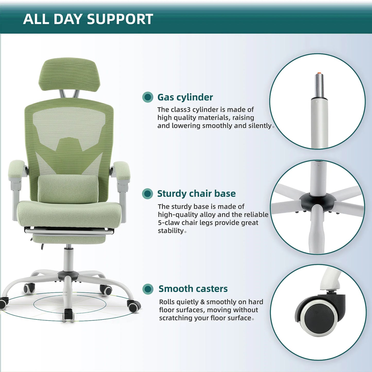 Ergonomic Reclining High Back Mesh Rocking Gaming Chair.