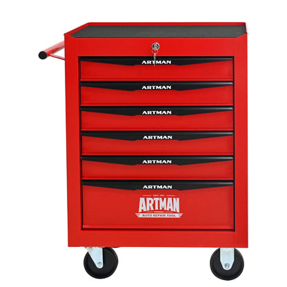 Rolling Metal Tool Chest with 6 Drawers, 20" 6-Drawer Tool Chest Cabinet with Ball Bearing Drawer Slides.