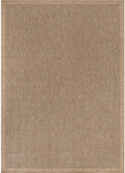 5x7 Natural Fiber Area Rug, Herringbone Seagrass Design for Indoor Outdoor Use in Living Room Patio