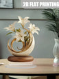 1 piece of lily desktop decoration ornament for living room desktop and office.