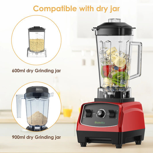 BPA Free 3HP 2200W Heavy Duty Commercial Grade Blender, Food Processor, Smoothie and Fruit Blender